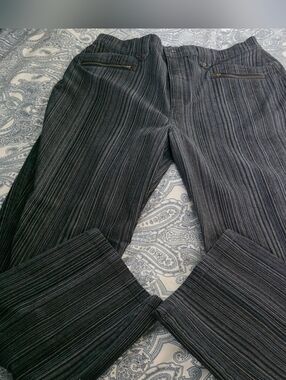 Vintage FdJ Gray Pinstripe  Pants - Classic Vertical Stripe